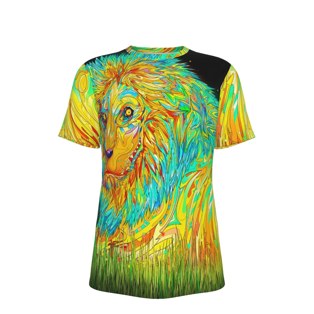 Lion Psychedelic 100% Cotton Psychedelic T-Shirt
