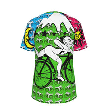 Load image into Gallery viewer, Hofmann Small Bicycle Day Psychedelic 100% Cotton Psychedelic T-Shirt
