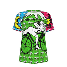 Load image into Gallery viewer, Hofmann Small Bicycle Day Psychedelic 100% Cotton Psychedelic T-Shirt
