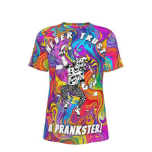 Load image into Gallery viewer, Kesey Art Never Trust a Prankster 100% Cotton Psychedelic T-Shirt
