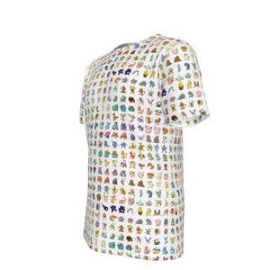 Pocket Monsters 100% Cotton Psychedelic T-Shirt