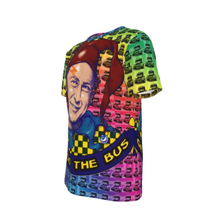 Get On The Bus Psychedelic 100% Cotton Psychedelic T-Shirt