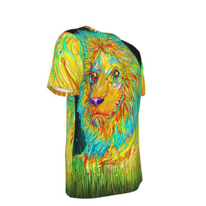 Lion Psychedelic 100% Cotton Psychedelic T-Shirt