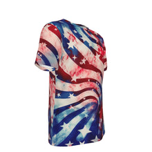 Load image into Gallery viewer, Kesey Art American Flag 4th of July Patriot 100% Cotton Psychedelic T-Shirt

