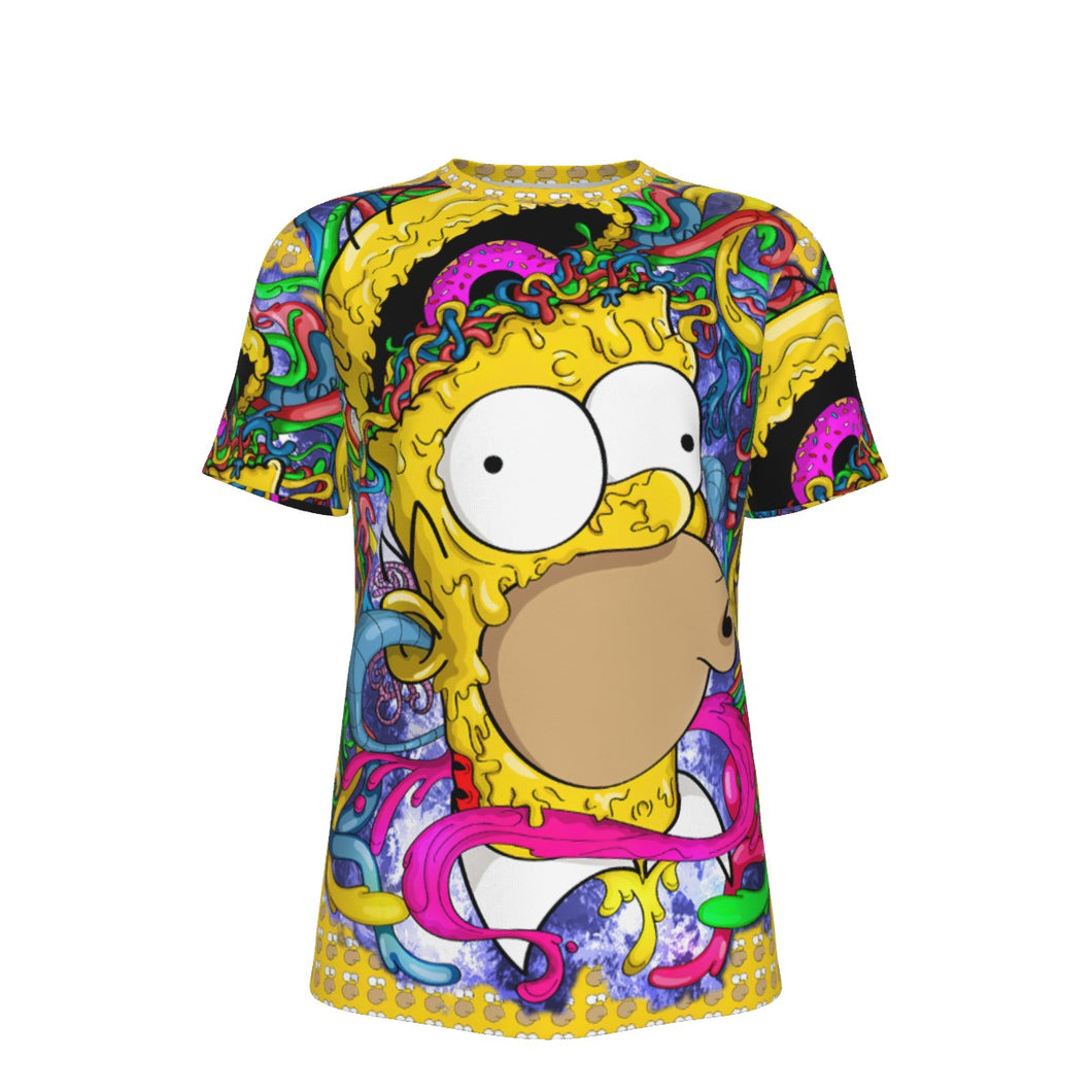 Mind Blown Homer Psychedelic 100% Cotton Psychedelic T-Shirt