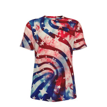 Load image into Gallery viewer, Kesey Art American Flag 4th of July Patriot 100% Cotton Psychedelic T-Shirt

