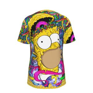 Mind Blown Homer Psychedelic 100% Cotton Psychedelic T-Shirt
