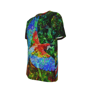 Parrot Psychedelic 100% Cotton Psychedelic T-Shirt