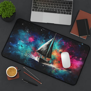 Sailing the Galaxy Desk Mood Mat Mouse Pad