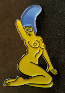 Naked Marge Hat Pin Psychedelic