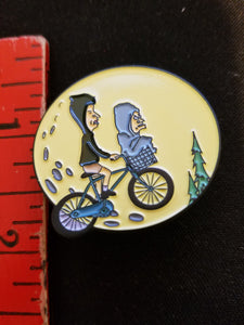 Beavis and ET Hat Pin Psychedelic