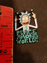 Load image into Gallery viewer, Peace Among Worlds Hat Pin Psychedelic
