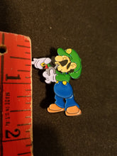 Load image into Gallery viewer, Luigi Hat Pin Psychedelic
