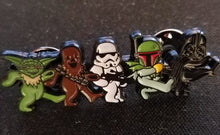 Load image into Gallery viewer, Dancing Star Wars Hat Pin Psychedelic
