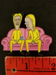 Breaking Butthead Hat Pin Psychedelic
