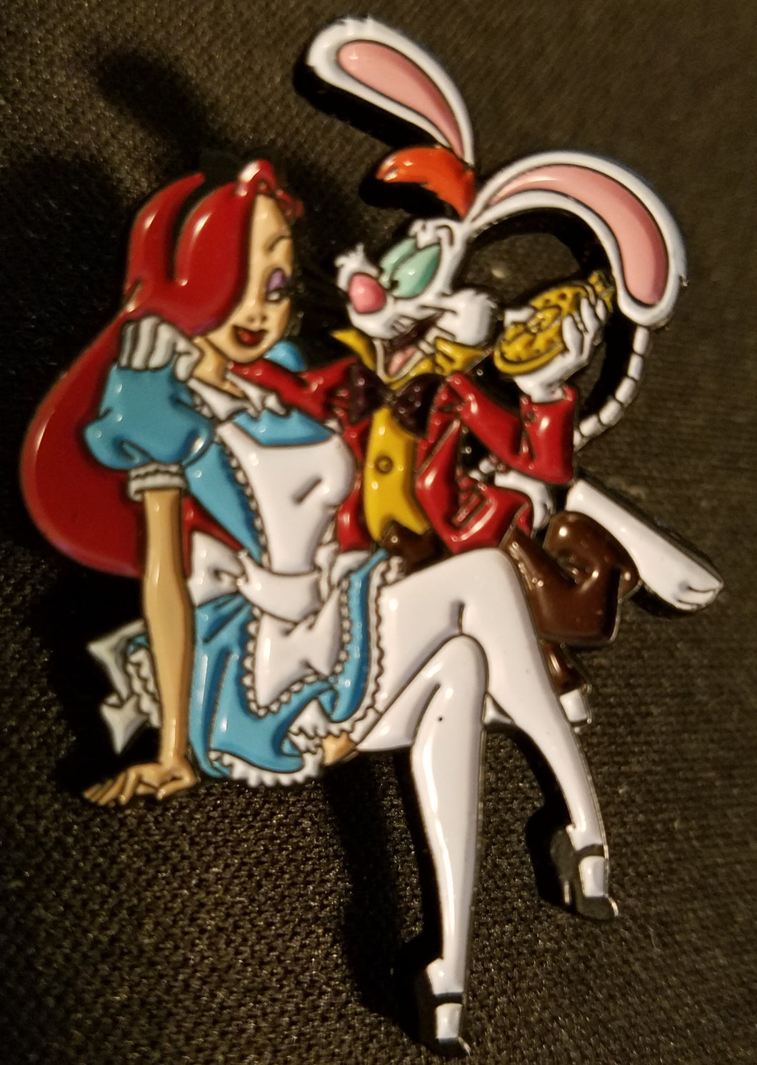 Sexy Alice Hat Pin Psychedelic