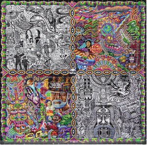 Chaos Culture Jam by Chris Dyer Blotter Art acid free perforated lsd paper