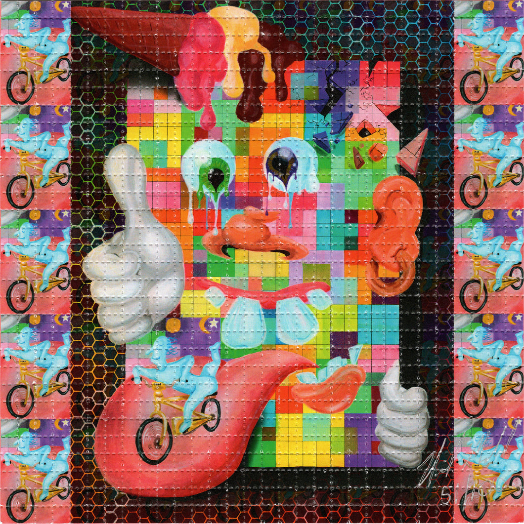 Don't Worry You're Good by Nicholas Melnik Signed & Numbered BLOTTER ART acid free perforated lsd paper