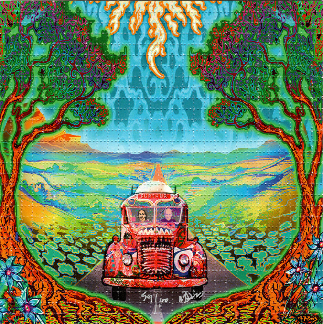 Going Furthur by Mike Dubois Signed & Numbered BLOTTER ART acid free perforated lsd paper