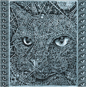 Kittyworks by Lobster x Larry McFall Signed & Numbered BLOTTER ART acid free perforated lsd paper