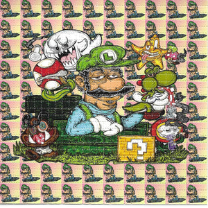 Luigi by Vincent Gordon Signed and Numbered BLOTTER ART acid free perforated lsd paper