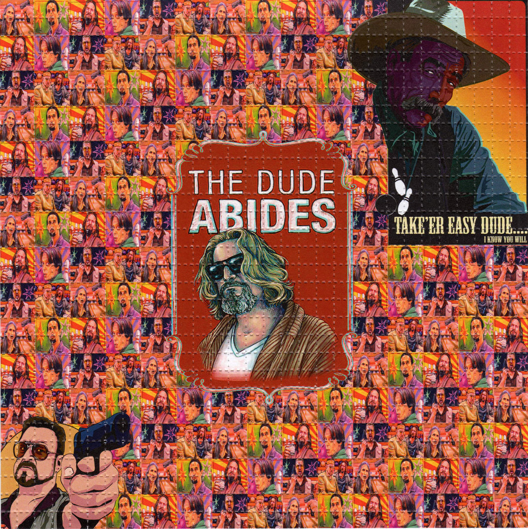 The Dude Abides BLOTTER ART acid free perforated lsd paper