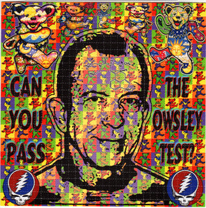 Owsley Test BLOTTER ART acid free perforated lsd paper