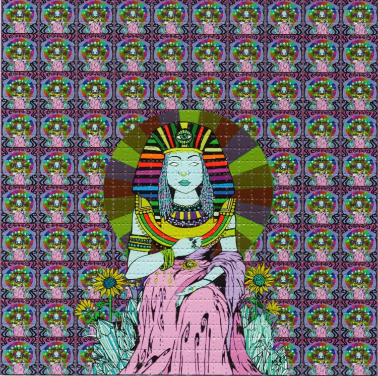 Rainbow Priestess by Ellie Paisley Brooks BLOTTER ART acid free perforated lsd paper