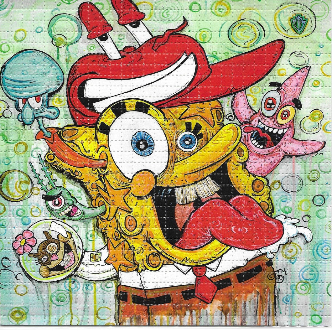 Spun Bob by Vincent Gordon Signed and Numbered BLOTTER ART acid free perforated lsd paper