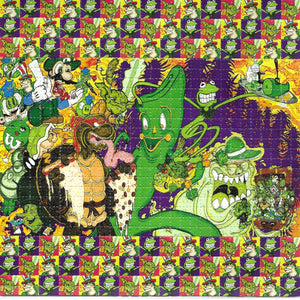 The Green Movement Vincent Gordon Signed and Numbered BLOTTER ART acid free perforated lsd paper