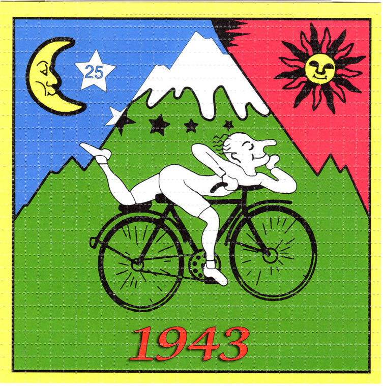 Classic Bicycle Day vintage design BLOTTER ART acid free perforated lsd paper