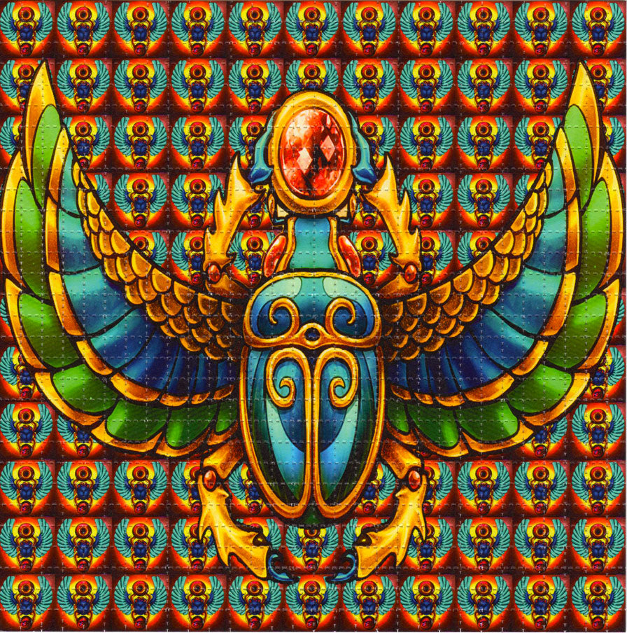 Scarabs Ancient Egyptians BLOTTER ART acid free perforated lsd paper