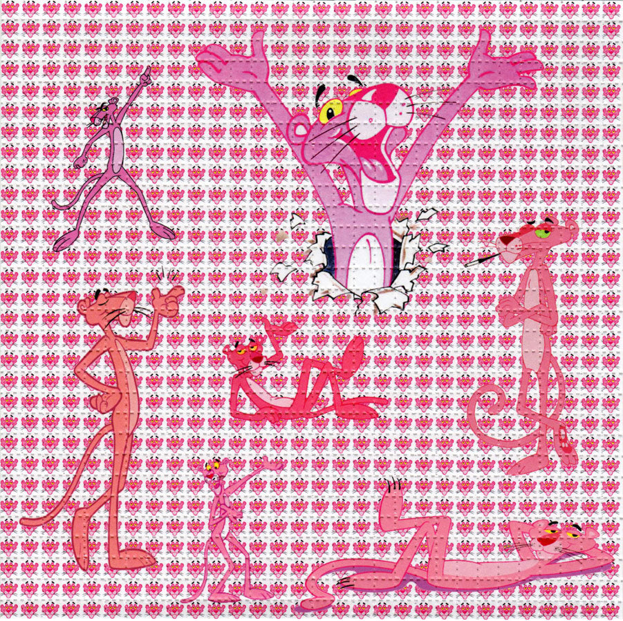 Pink Panther BLOTTER ART acid free perforated lsd paper
