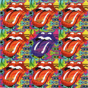 Fractal Rolling Stones BLOTTER ART acid free perforated lsd paper
