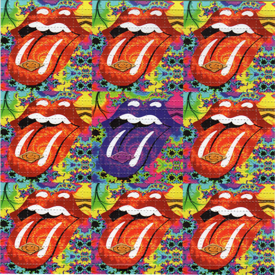 Fractal Rolling Stones BLOTTER ART acid free perforated lsd paper