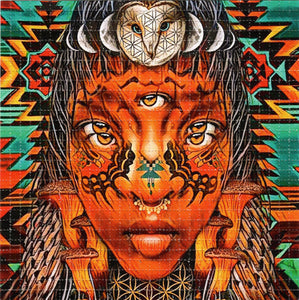 African Face By Zack Prestage Signed, Numbered Blotter art