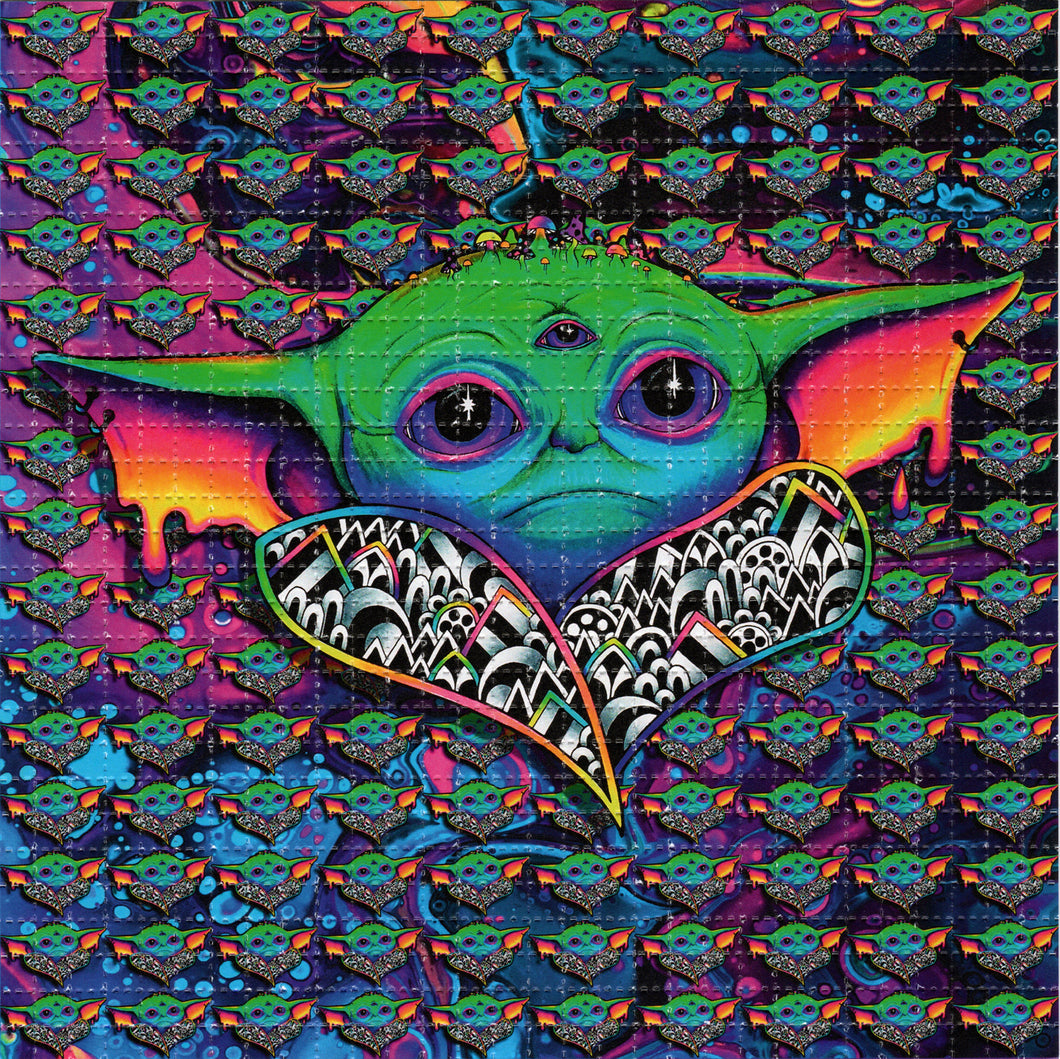 Baby Yoda By Brandi Young BrizBazaar Signed, Numbered Blotter art