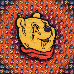 Honey Bear's Crew by Brandon Ready Signed & Numbered BLOTTER ART acid free perforated lsd paper
