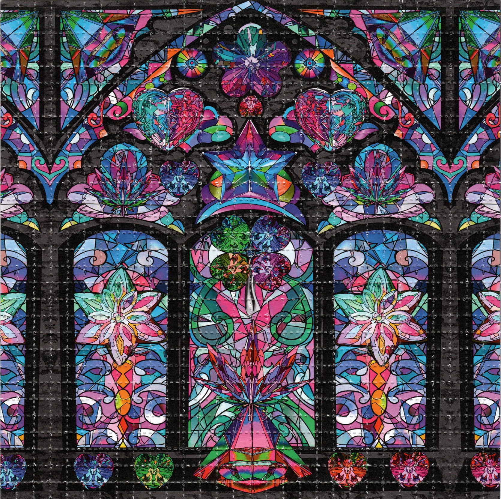 Rainbow Priestess by Ellie Paisley Brooks LSD Blotter Art Psychedelic Acid  Free Paper 