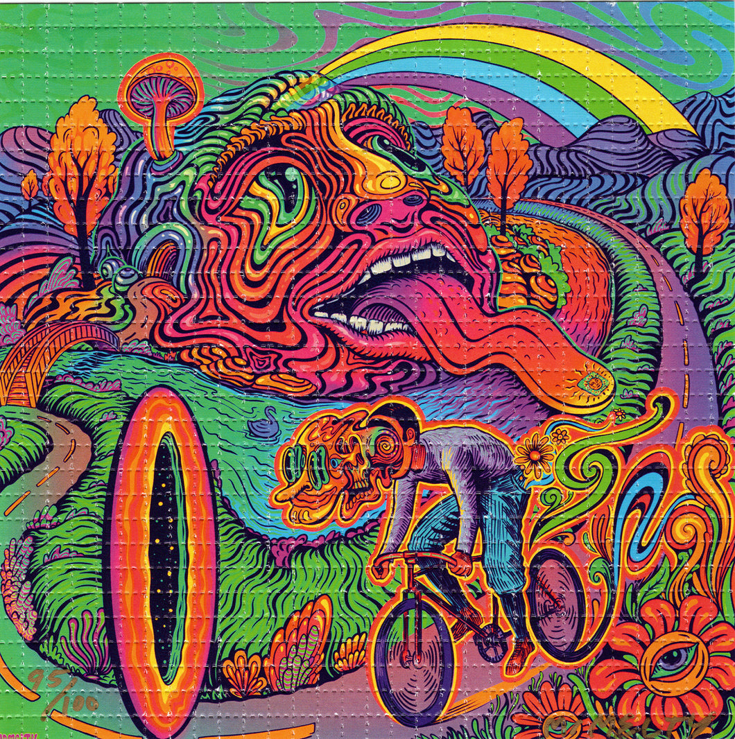 Day Tripper by Mr Melty Signed & Numbered BLOTTER ART acid free perforated lsd paper