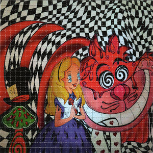 Alice in Wonderland by Tripsy Lou Signed & Numbered BLOTTER ART acid free perforated lsd paper