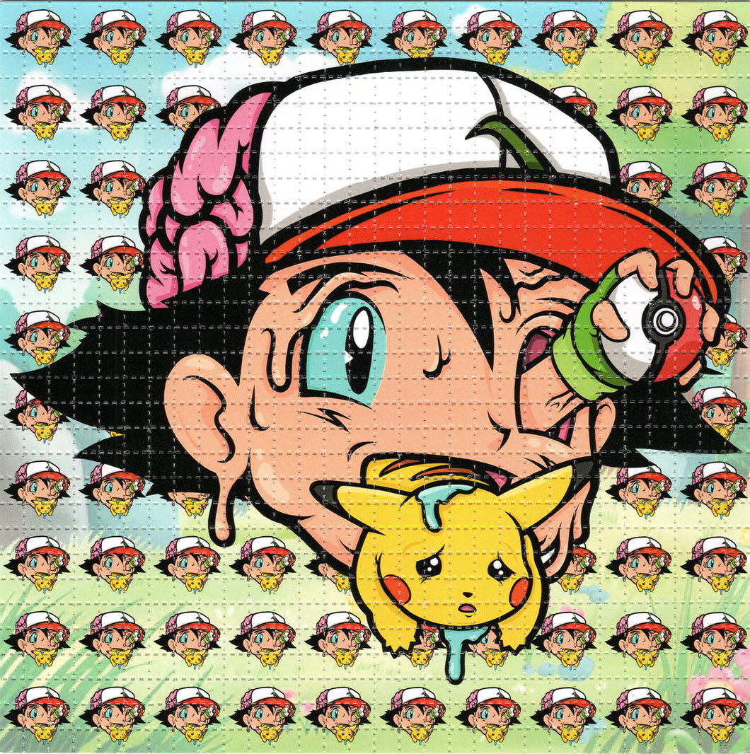 Gotta Catch 'em All by Brandon Ready Signed Limited edition BLOTTER ART acid free perforated lsd paper