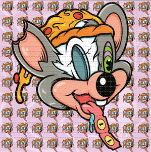 Chuck E Cheese by Brandon Ready Signed Limited edition BLOTTER ART acid free perforated lsd paper