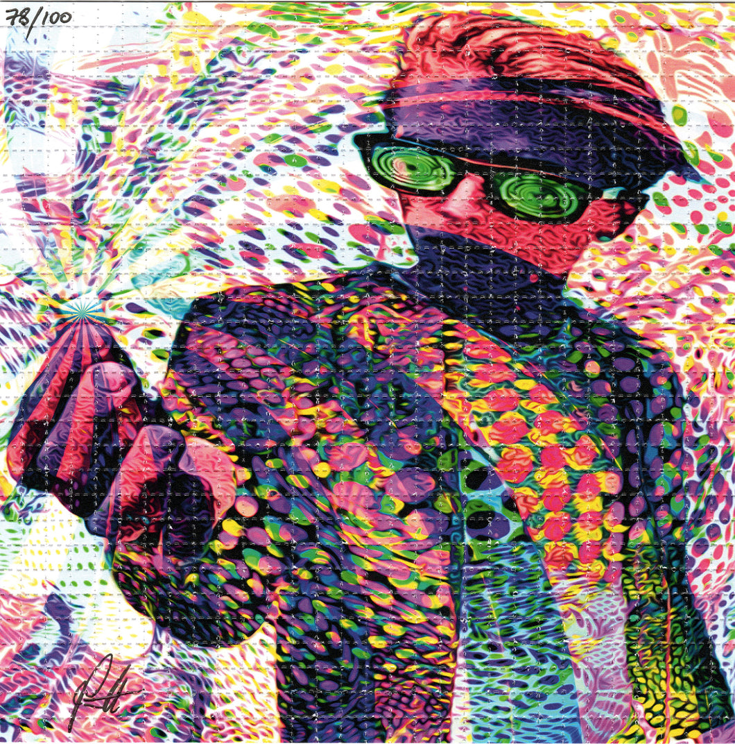 Already Trippin' by Joel Perrett Signed Limited edition BLOTTER ART acid free perforated lsd paper
