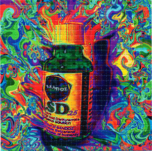 Sandoz Vial Color BLOTTER ART acid free perforated lsd paper