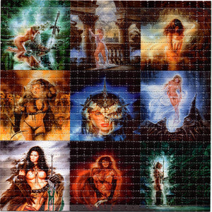 Classic Fantasy Babes BLOTTER ART acid free perforated lsd paper