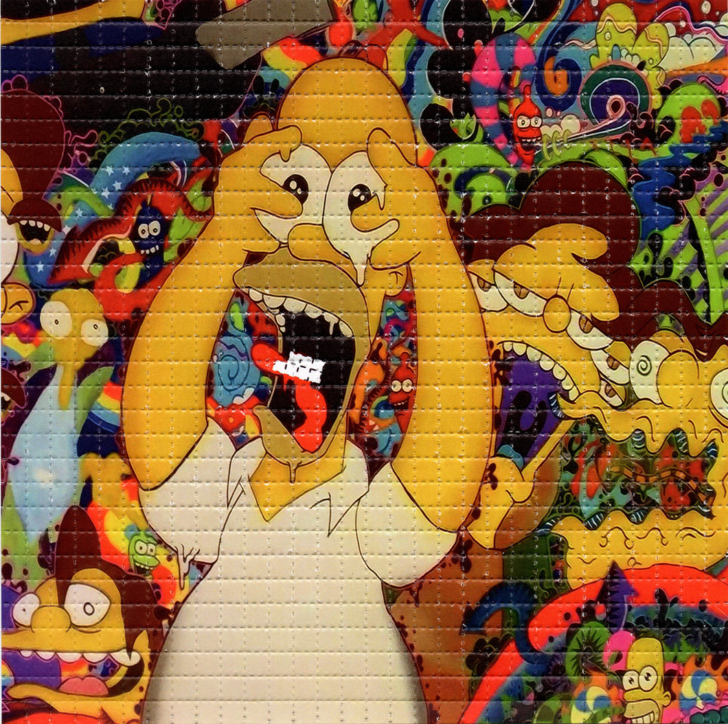 Simpsons Tabs Freakout BLOTTER ART acid free perforated lsd paper
