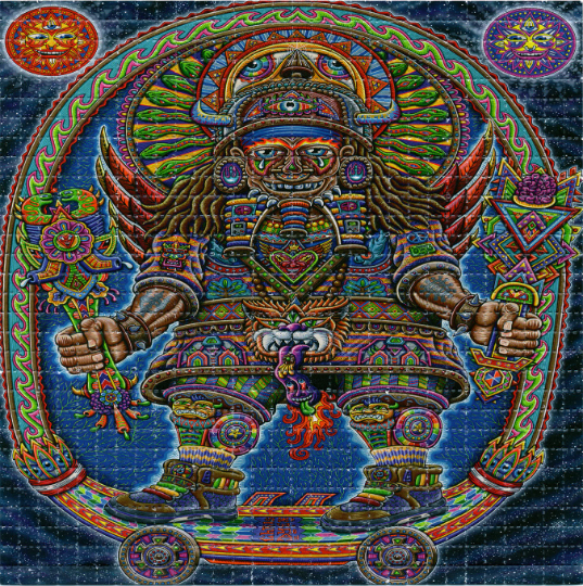 Ultimate Spiritual Warrior by Chris Dyer Blotter Art acid free perforated lsd paper