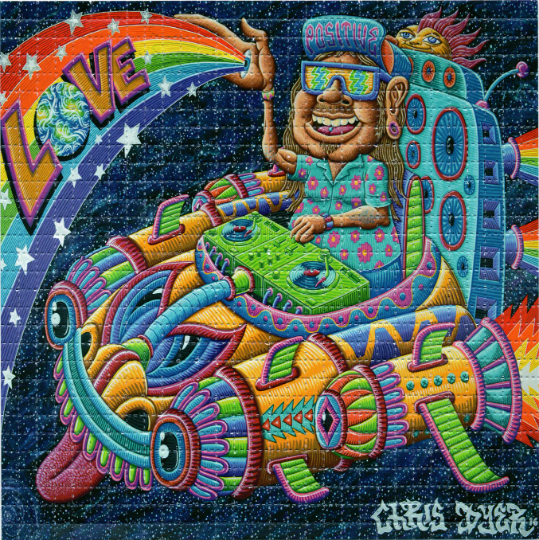 Space Selectah by Chris Dyer Blotter Art acid free perforated lsd paper
