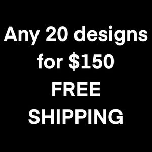 BULK DEAL - 20 Designs